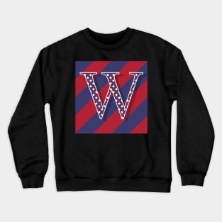 Old Glory Letter W Crewneck Sweatshirt